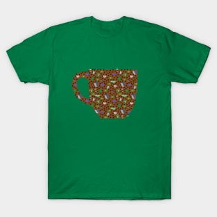 100 Cups of Coffee (Shape) T-Shirt